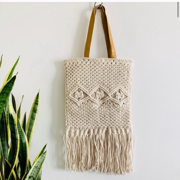 Handbags - NEW Macrame Spring Shoulder Shopper Bag